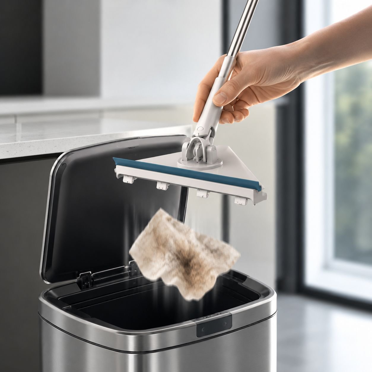 Triangular Clip Handle Cotton Face Towel Household Cleaning Cloth