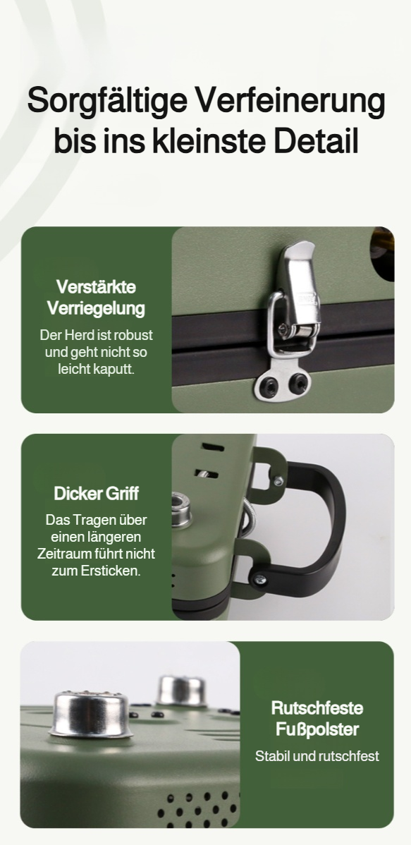 Outdoor-Kocher für Camping, Picknick und Abenteuer