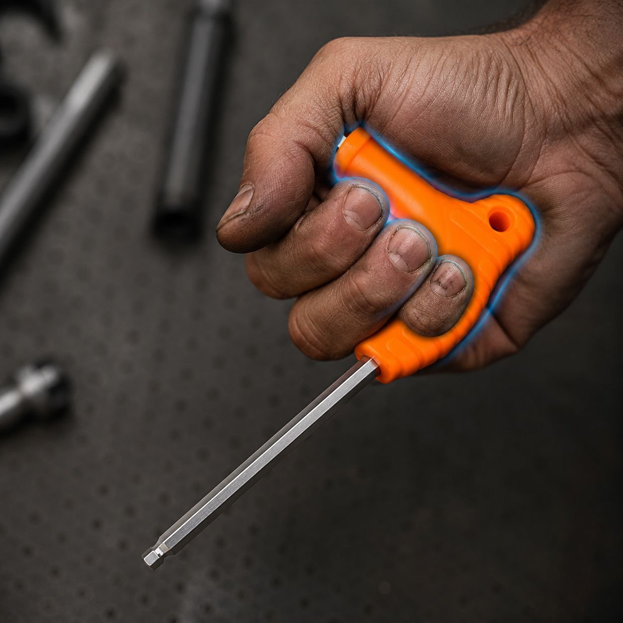 Ergonomic T-handle design for comfortable grip