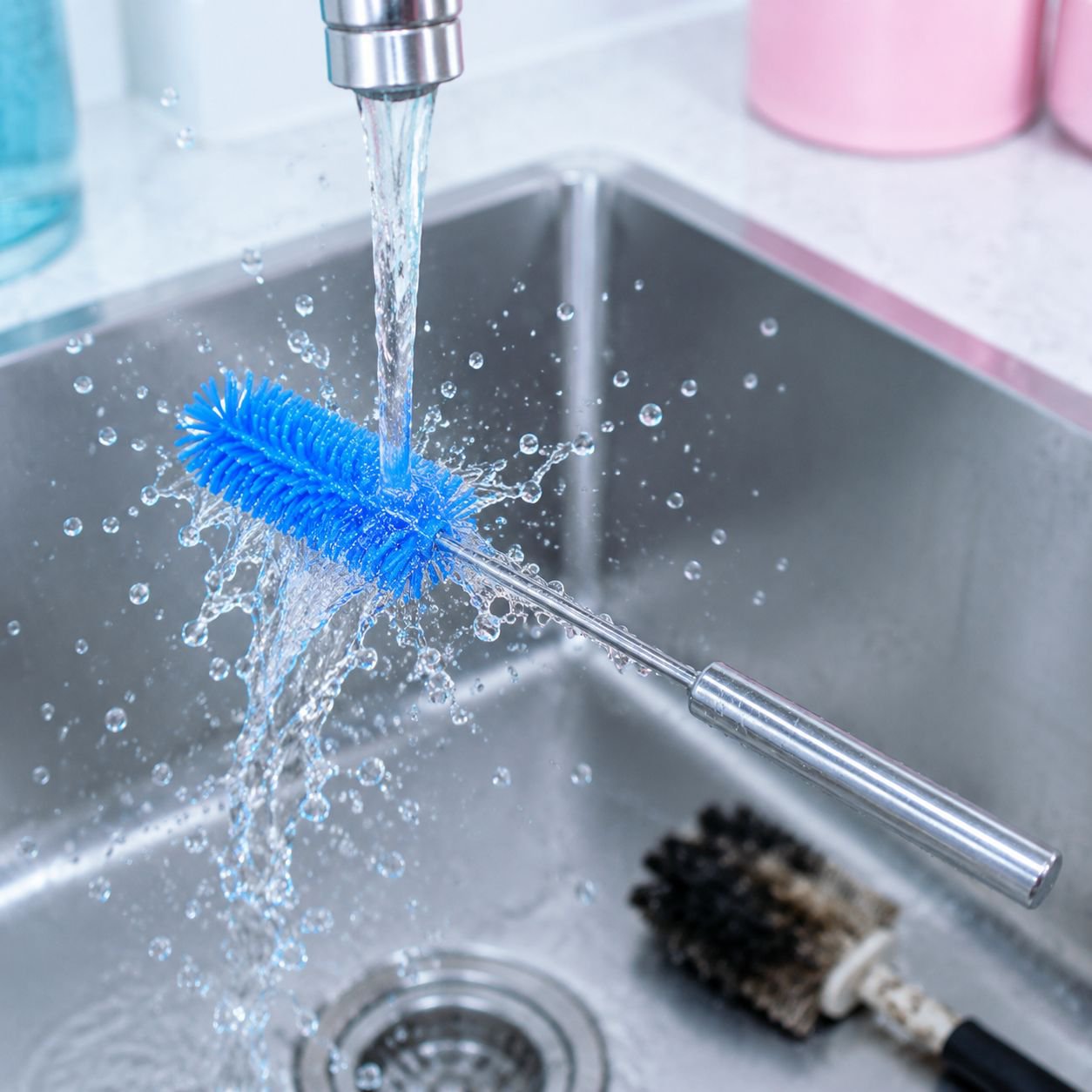 Innovative Stainless Steel Rotating Cleaning Brush