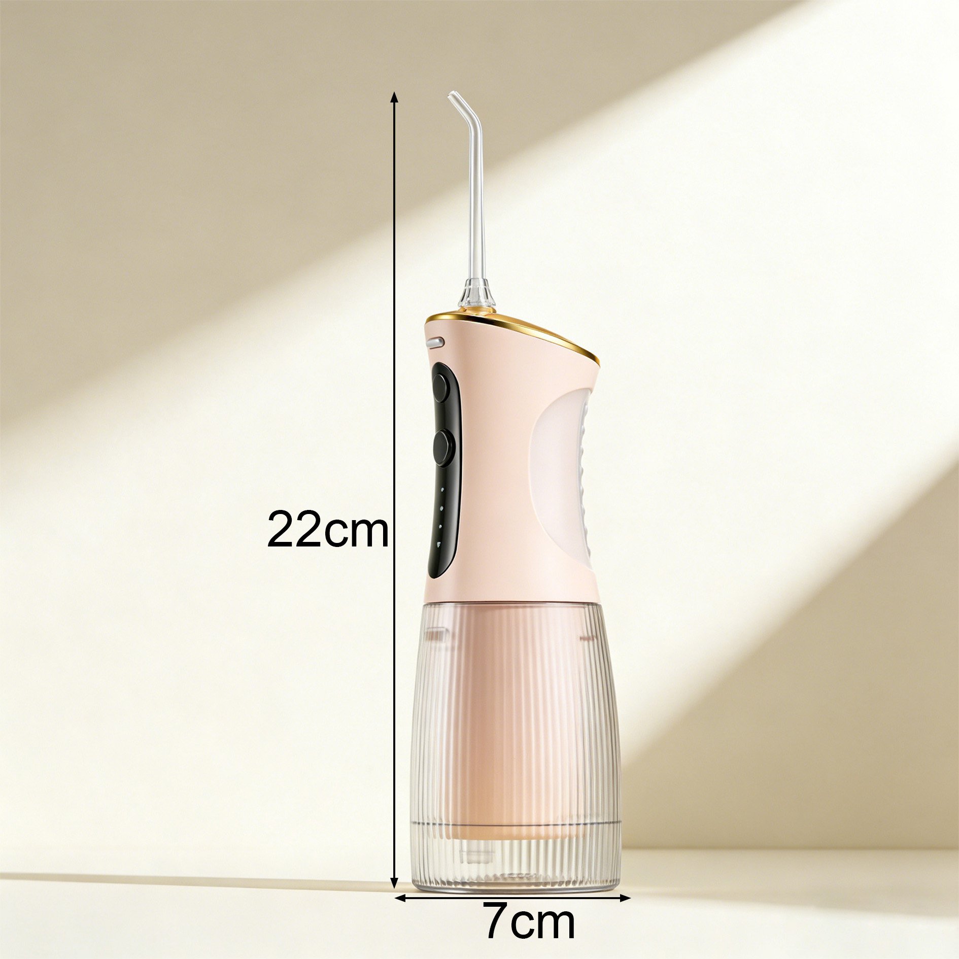 Compact Oral Irrigator with Multiple Pressure Modes