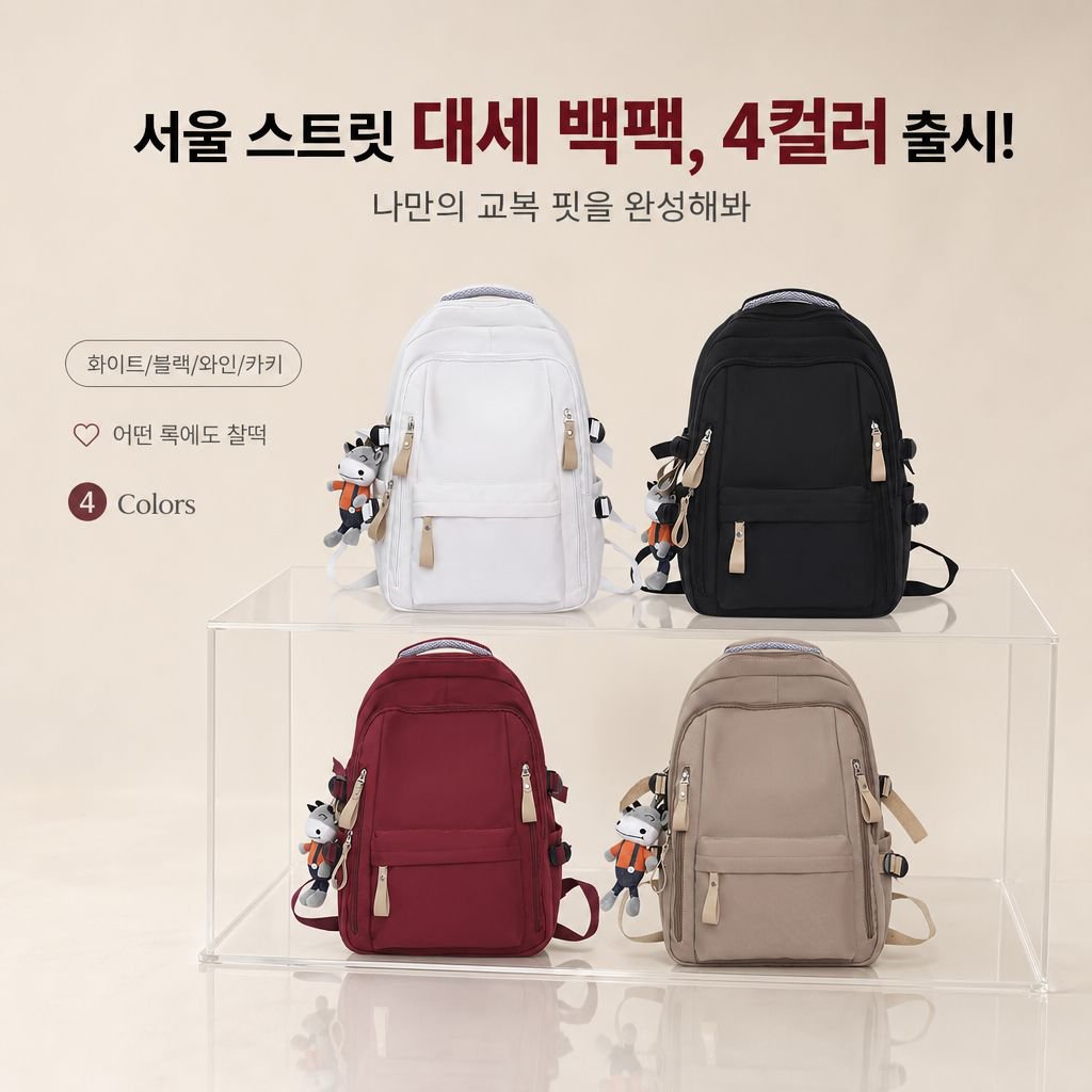 다층 척추 보호 대용량 백팩 2026 신상 학생 여행 가방