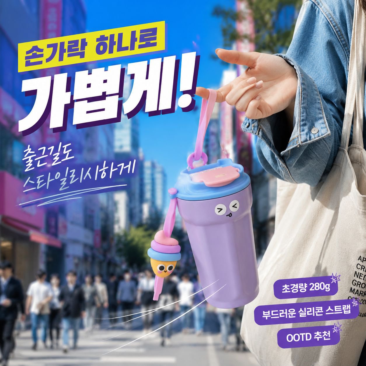 귀여운 커피컵 316 휴대용 텀블러 커플컵 보온컵 예쁜 여성용 물병