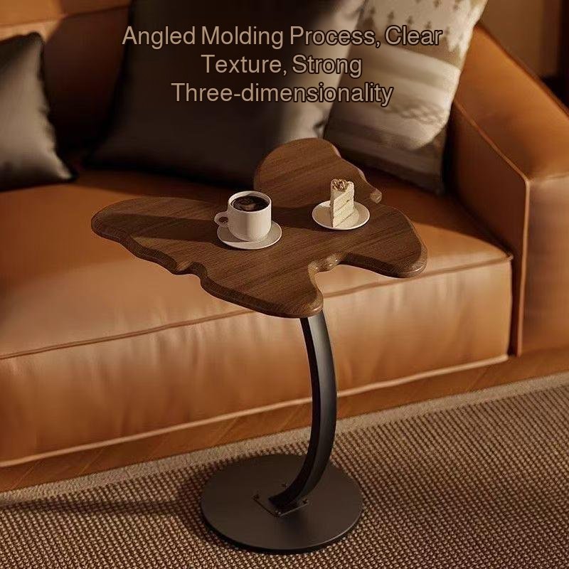 Simple butterfly side table black walnut wood coffee table medieval style living room sofa bedroom s