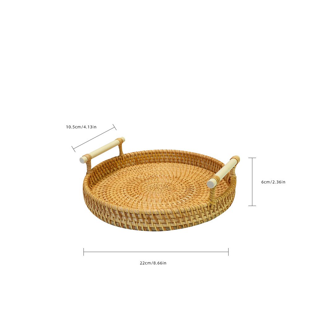 Handwoven Rattan Serving Tray