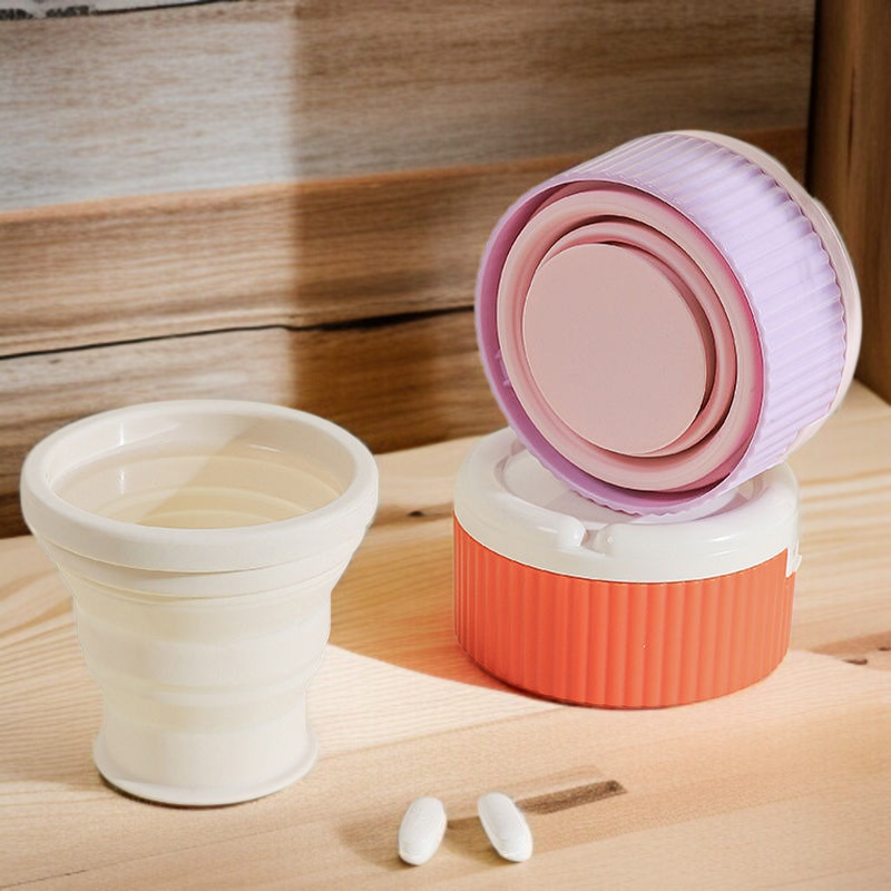 여행용 소형 약통 사용 예시