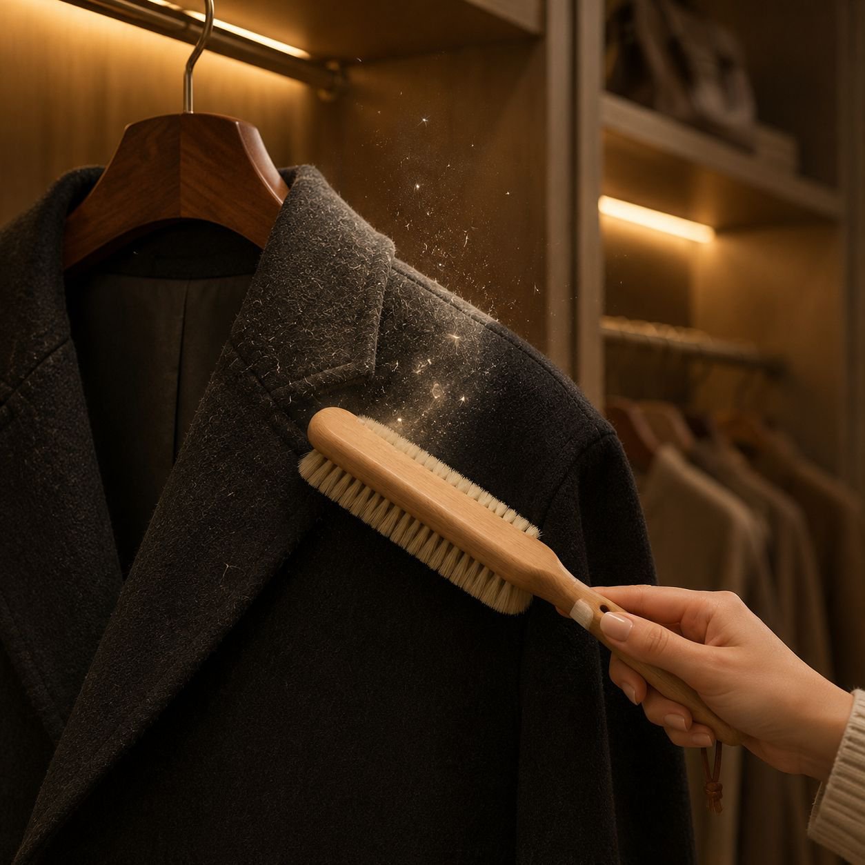 Cepillo para barrer cama, cepillo para el cuidado de la ropa, cuidado de abrigos de lana