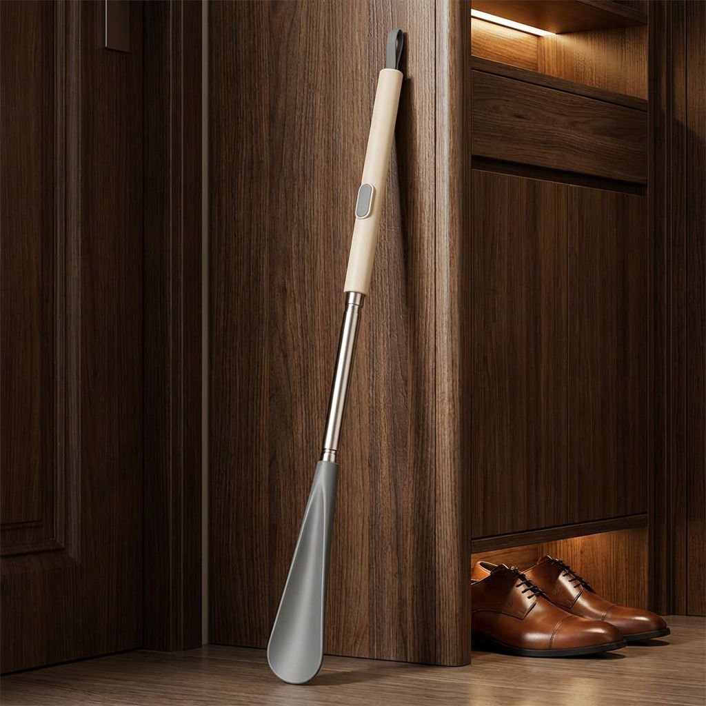 [ไม่ต้องก้มตัว] ที่ช่วยสวมรองเท้าด้ามยาวแบบยืดได้