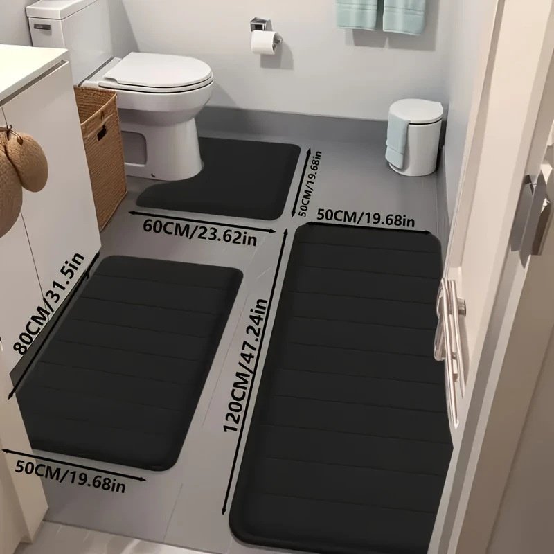 Ensemble de tapis de bain (3 pièces)