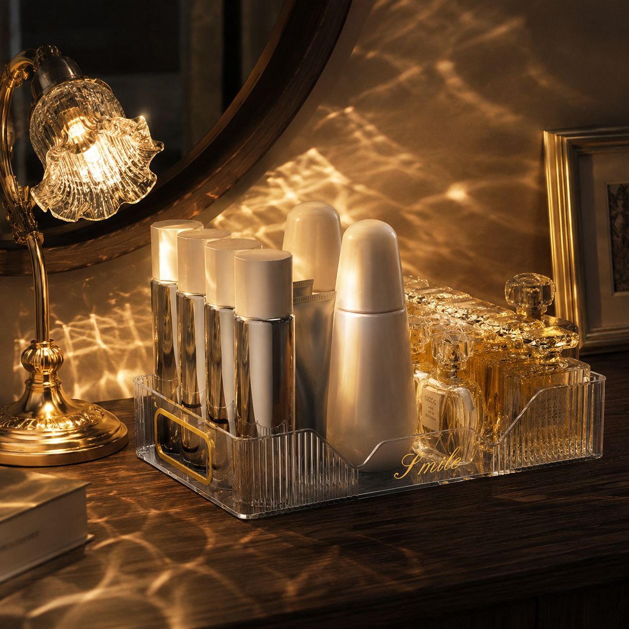 Multi-functional bathroom organizer for accessories
