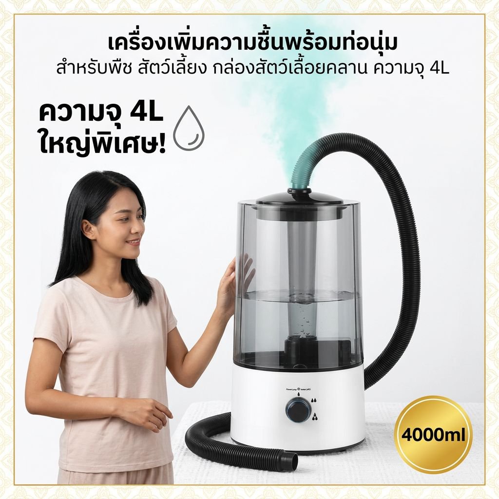 เครื่องเพิ่มความชื้นแบบไร้เสียง