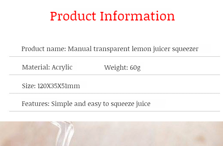 Portable Manual Citrus Juicer