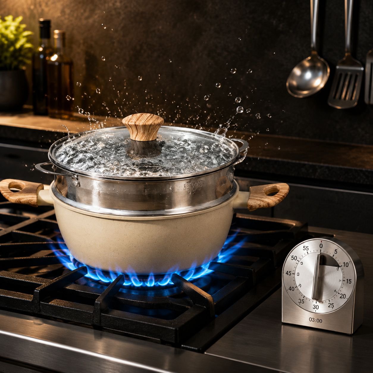 Evenly heated soup pot Milk Stew Pot Easy to clean Multipurpose machine Visualization Binaural Thick