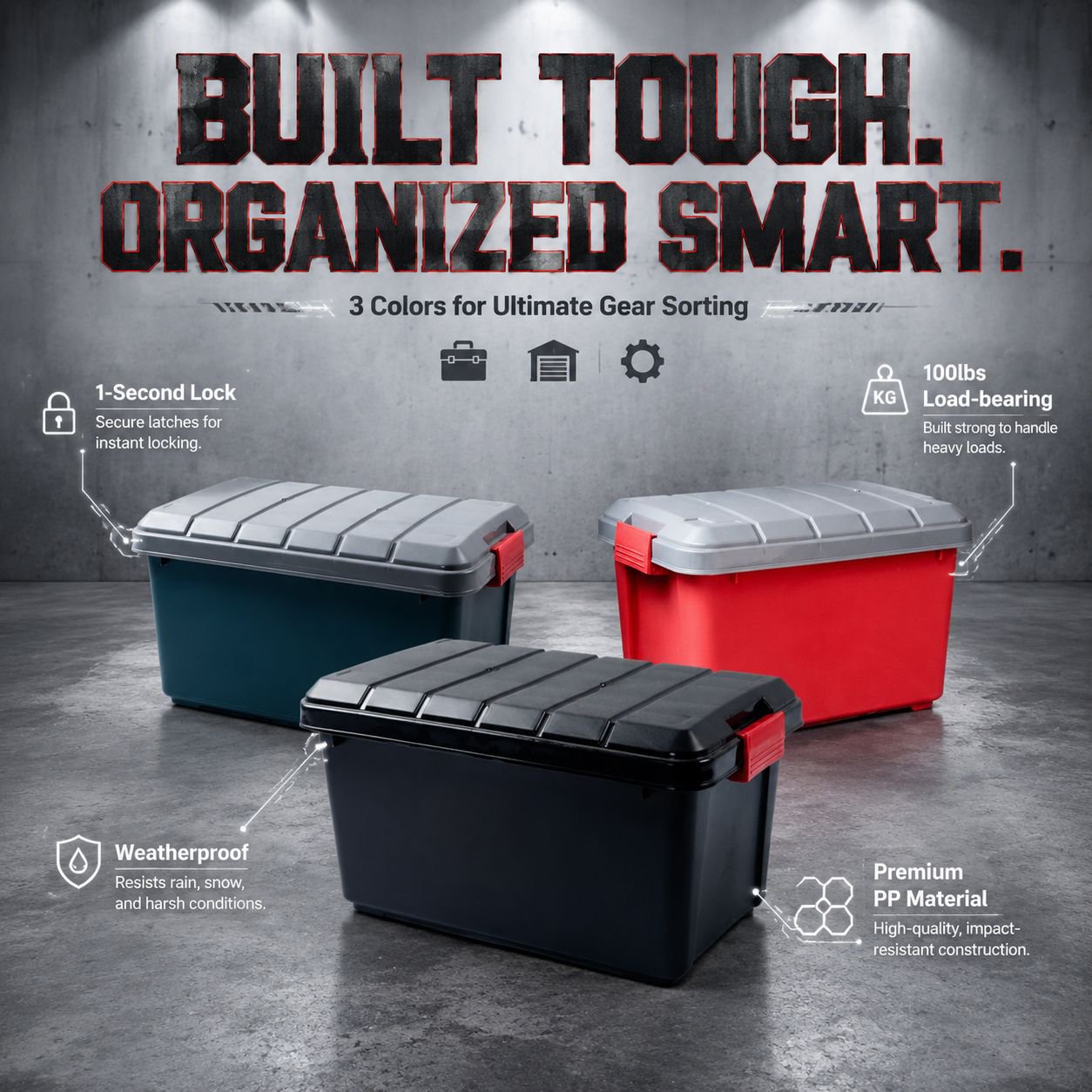 Thickened Car Storage Box