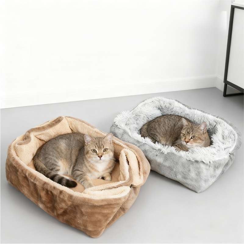 ที่นอนสัตว์เลี้ยงอเนกประสงค์ทำจากขนแกะ ให้ความอบอุ่น