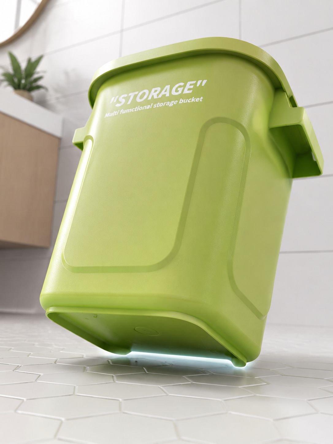 Easy-to-clean upgraded household trash can