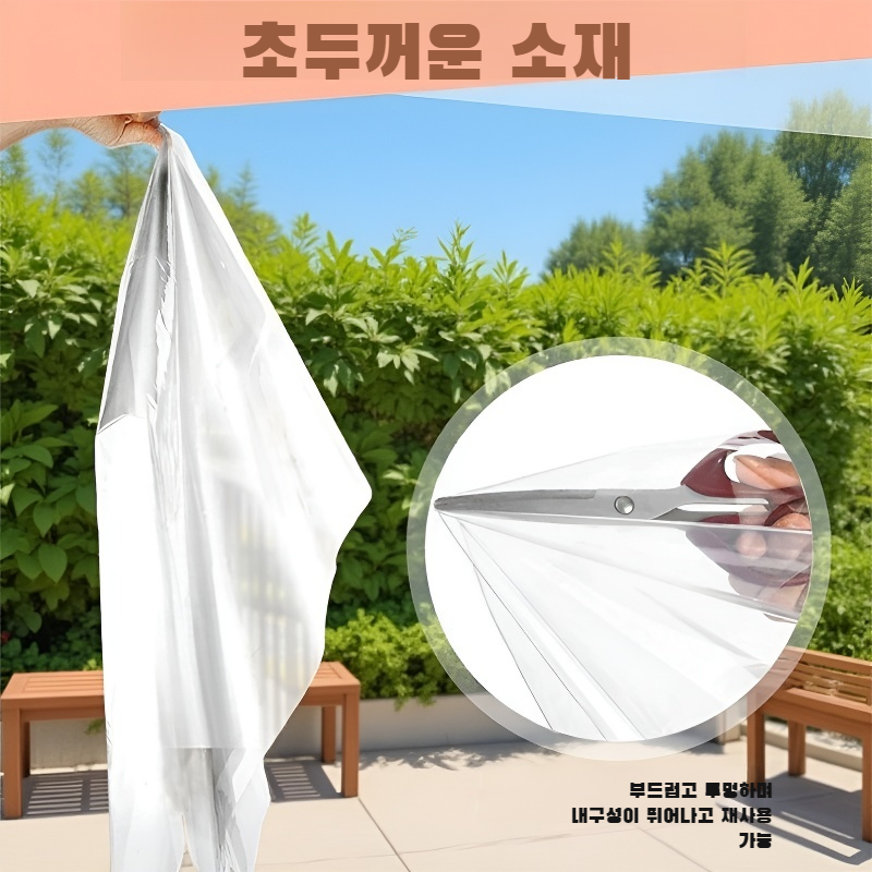 투명 절단 가능한 창문 단열 키트 