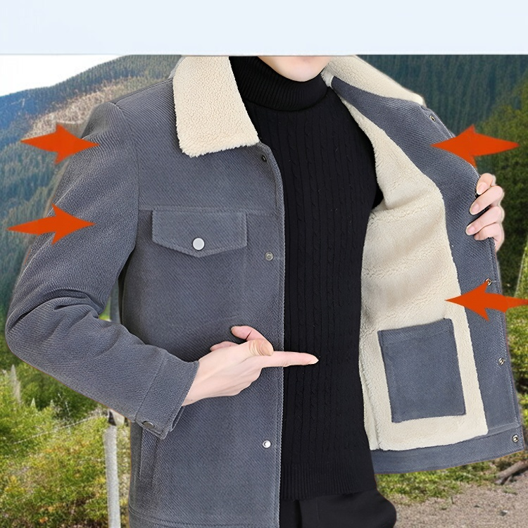 청년 스타일 따뜻한 긴팔 점퍼