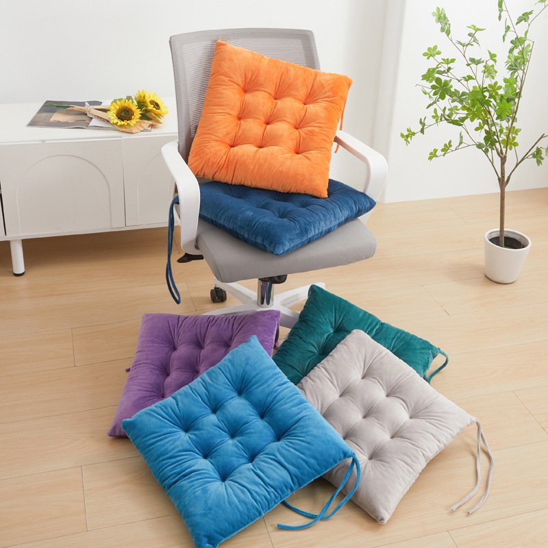 Crystal velvet seat cushion