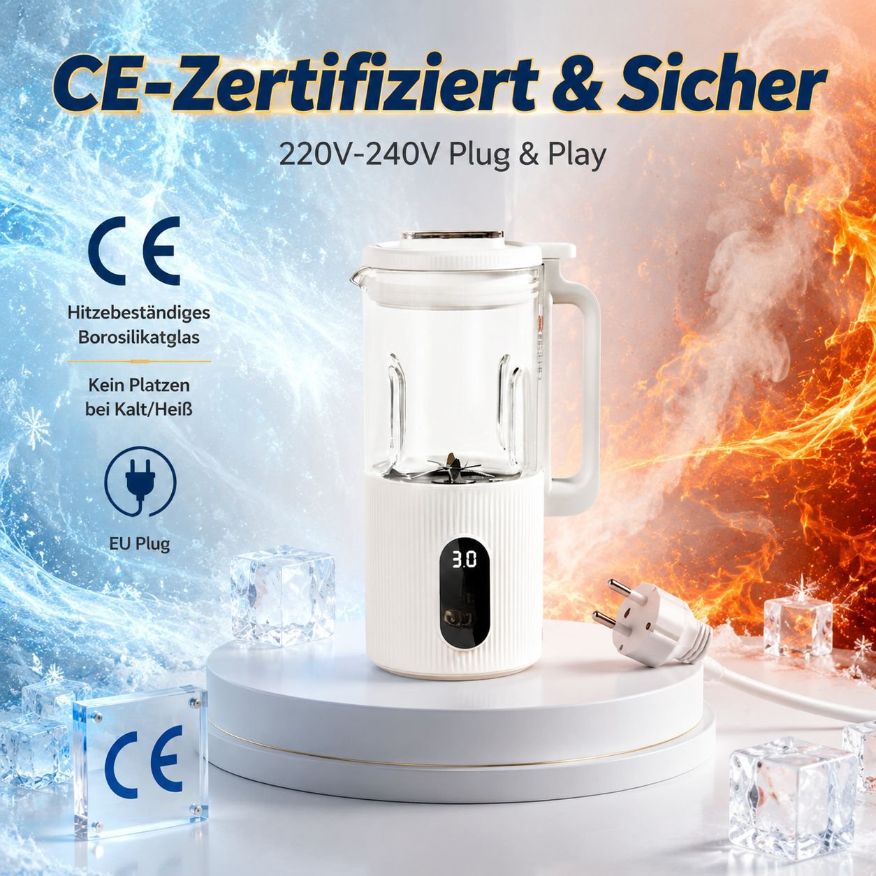 Vollautomatische, kleine Sojamilchmaschine ohne Filter
