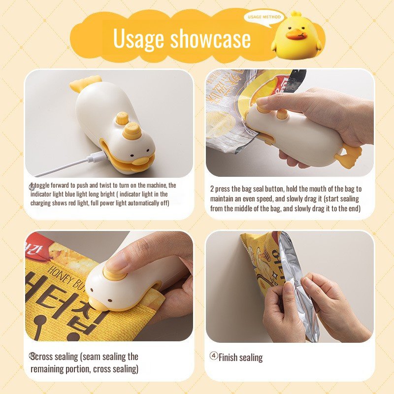 Freshness preservation with snack bag sealer