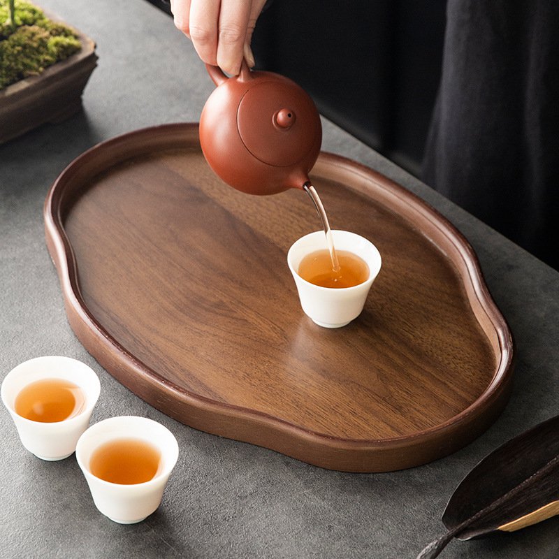  대나무 중식 다과 트레이