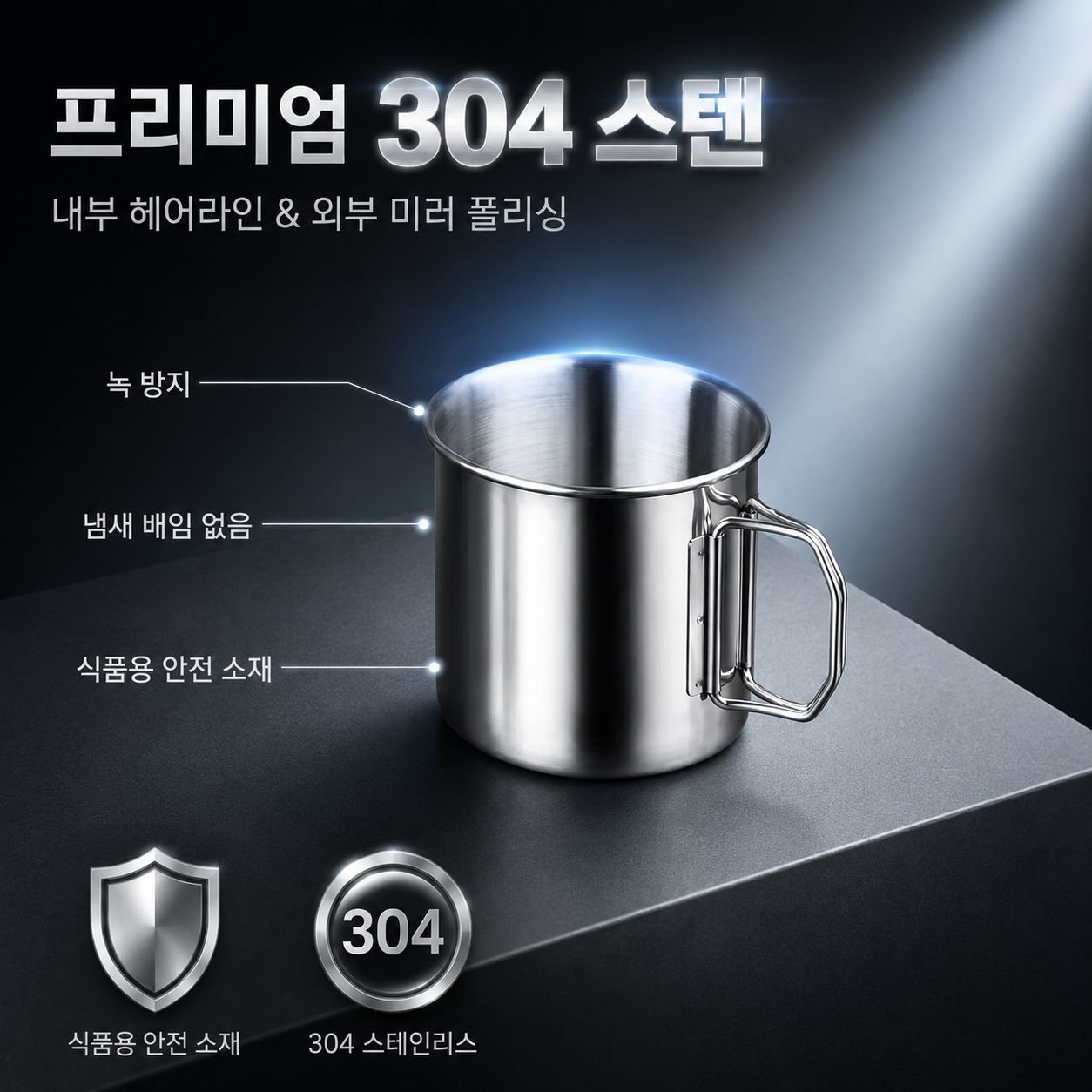 다기능 아웃도어 등산 접이식 물컵