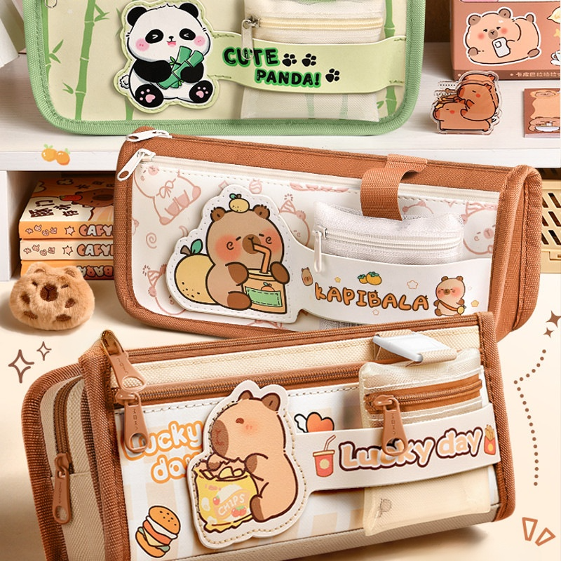 Estuche de lápices de gran capacidad para niños - Estuche creativo de papelería