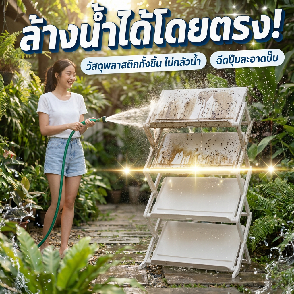 ชั้นวางรองเท้าหลายชั้นแบบพับได้ ประหยัดพื้นที่สำหรับบ้าน