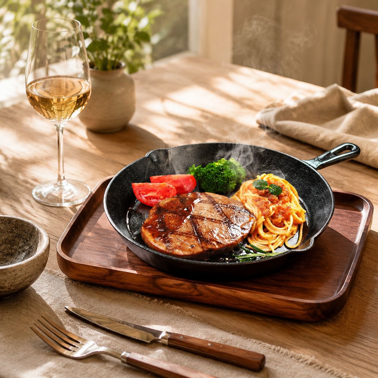 Thickened cast iron pan mini omelette pan uncoated pig iron physical non-stick cast iron pan