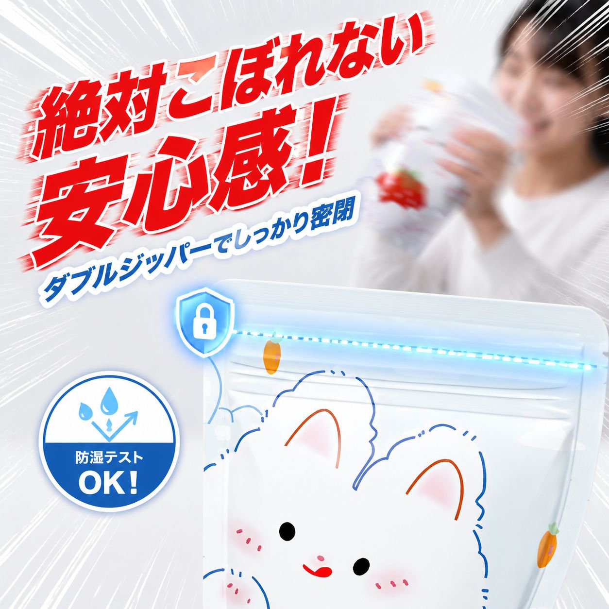 ベビー用ミルク密封保存バッグ ポータブル使い捨てタイプ ボックス付き