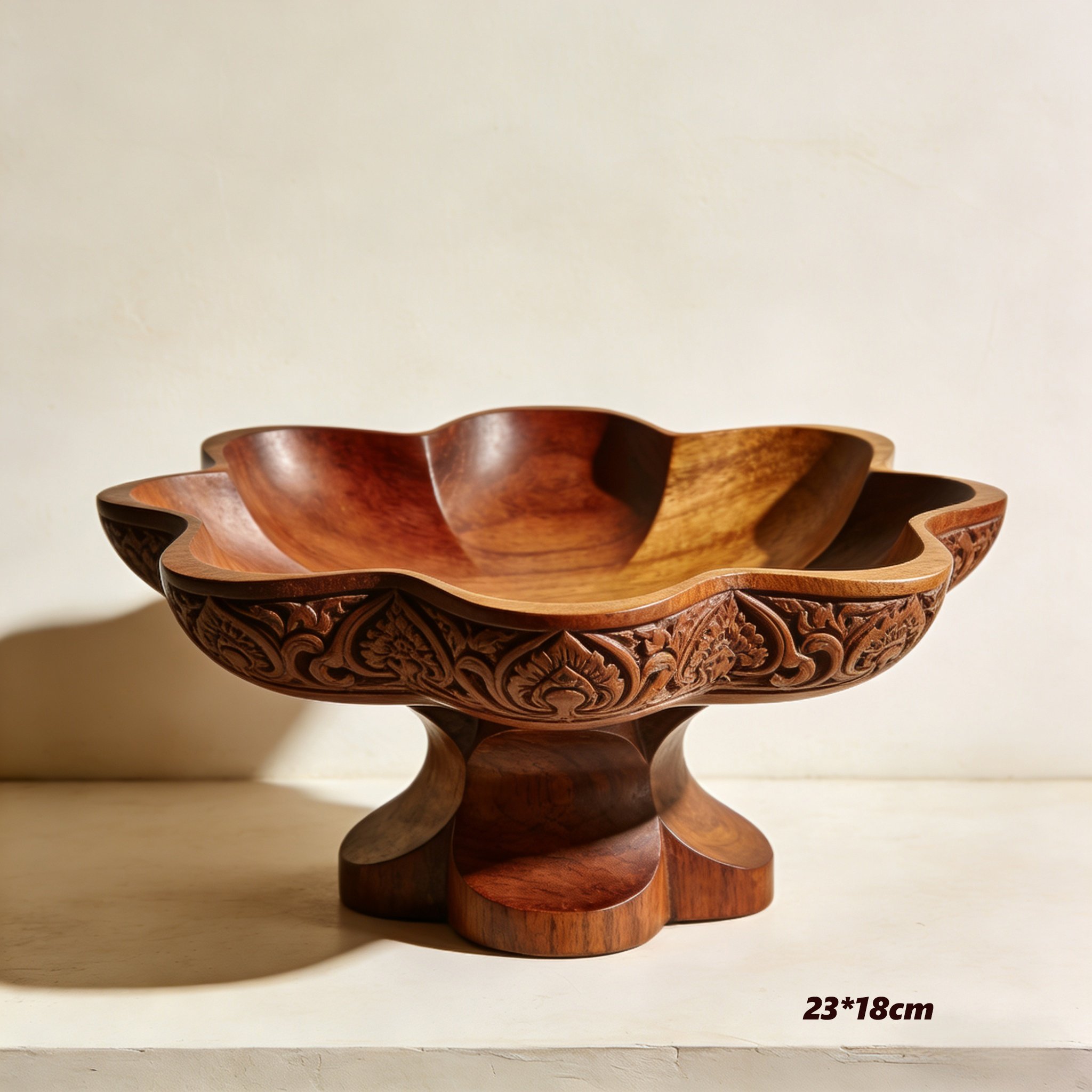 ถาดเสิร์ฟไม้สำหรับวางอาหารและเครื่องดื่ม