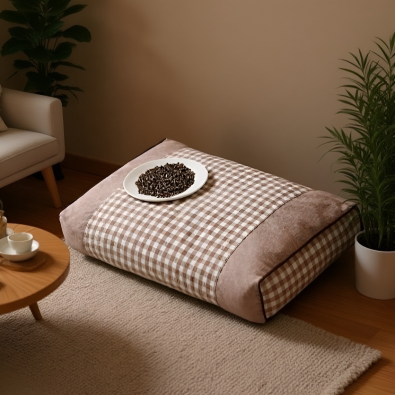 Almohada ortopédica de trigo sarraceno para protección cervical, exclusiva para hombres