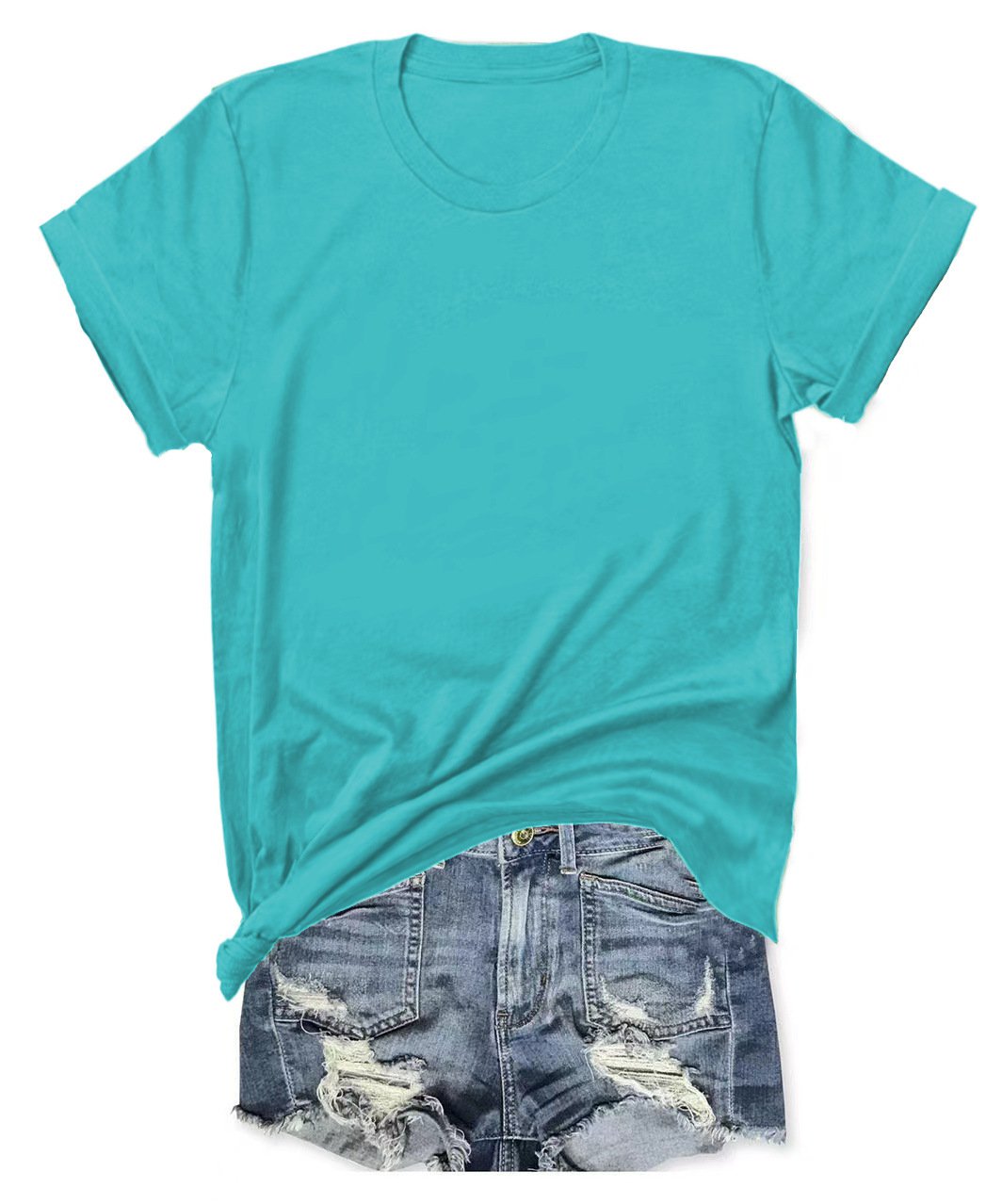 Limited-time offer: Buy one, get one free classic women's casual versatile T-shirt.