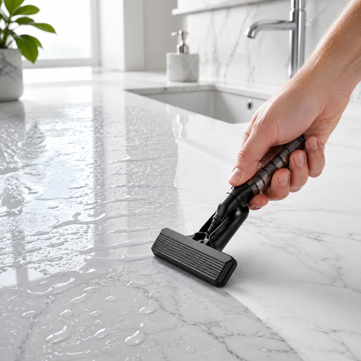 Household wet and dry water spray desktop mini mop multifunctional cleaning handheld cleaning tools