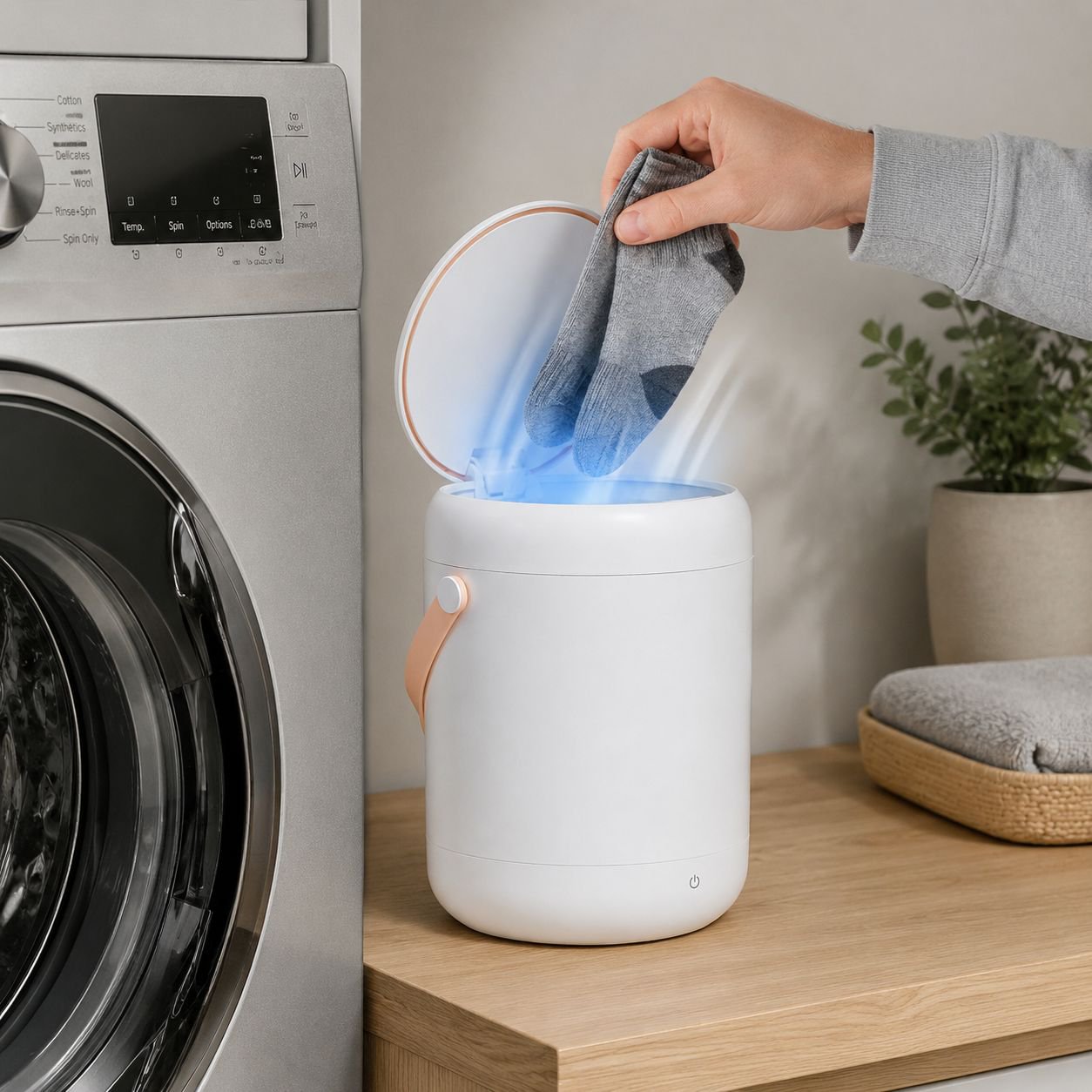 Mini Antibacterial Smart Washing Machine front view