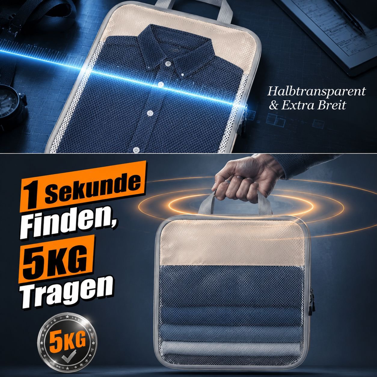 Tragbare Reise-Kompressionstasche