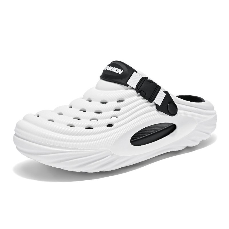 [Increase height by 5cm, support the arch of the foot] Men's two-way hole shoes