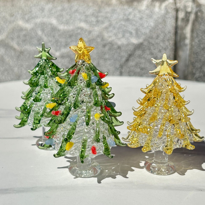 Handmade glass Christmas tree