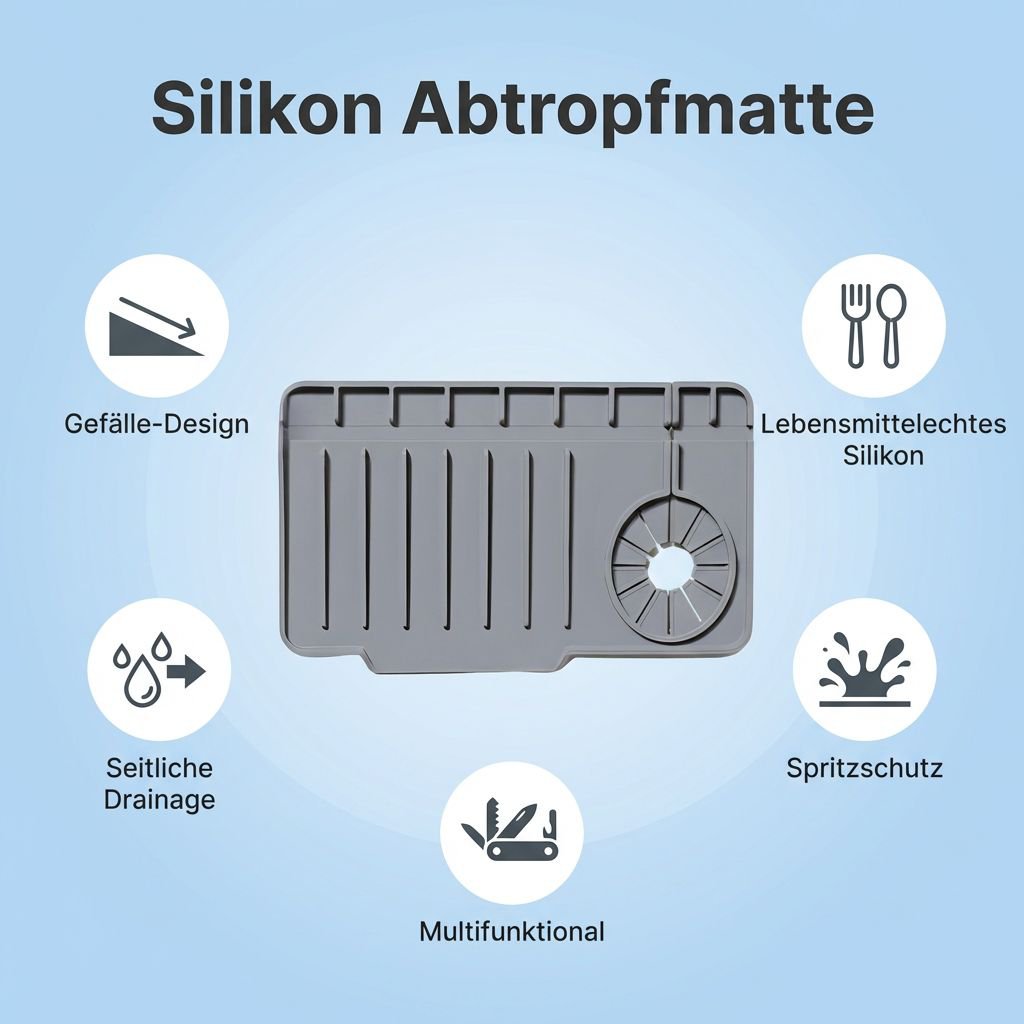 Silikon-Wasserhahn-Ablaufdichtung