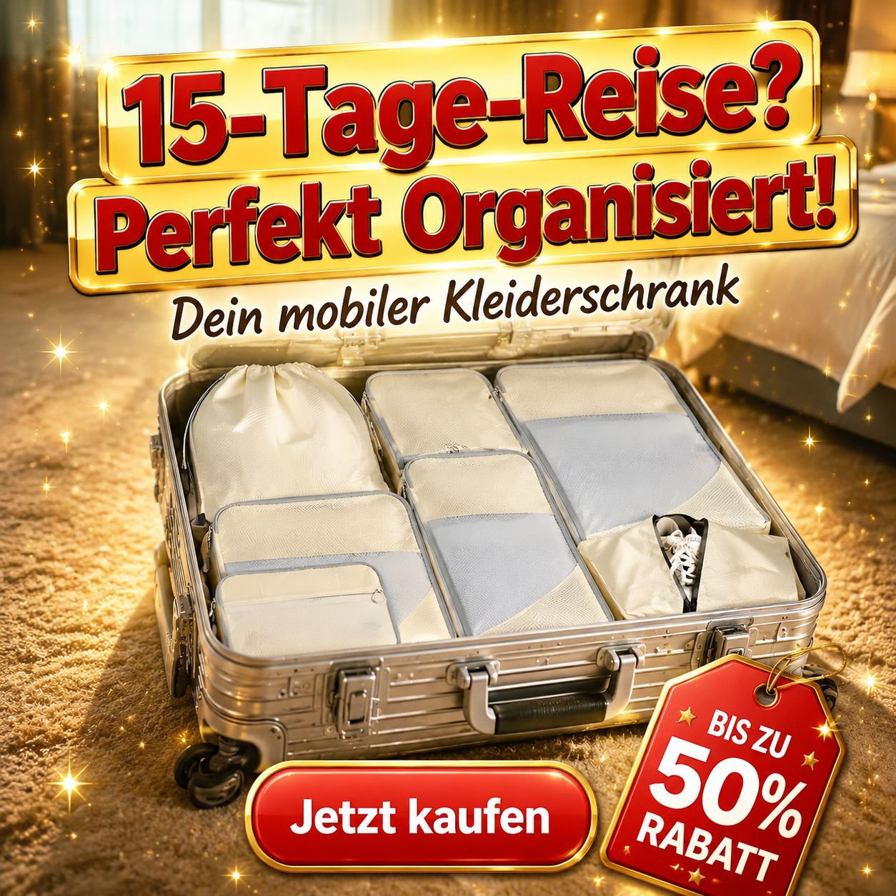 Tragbare Reise-Kompressionstasche