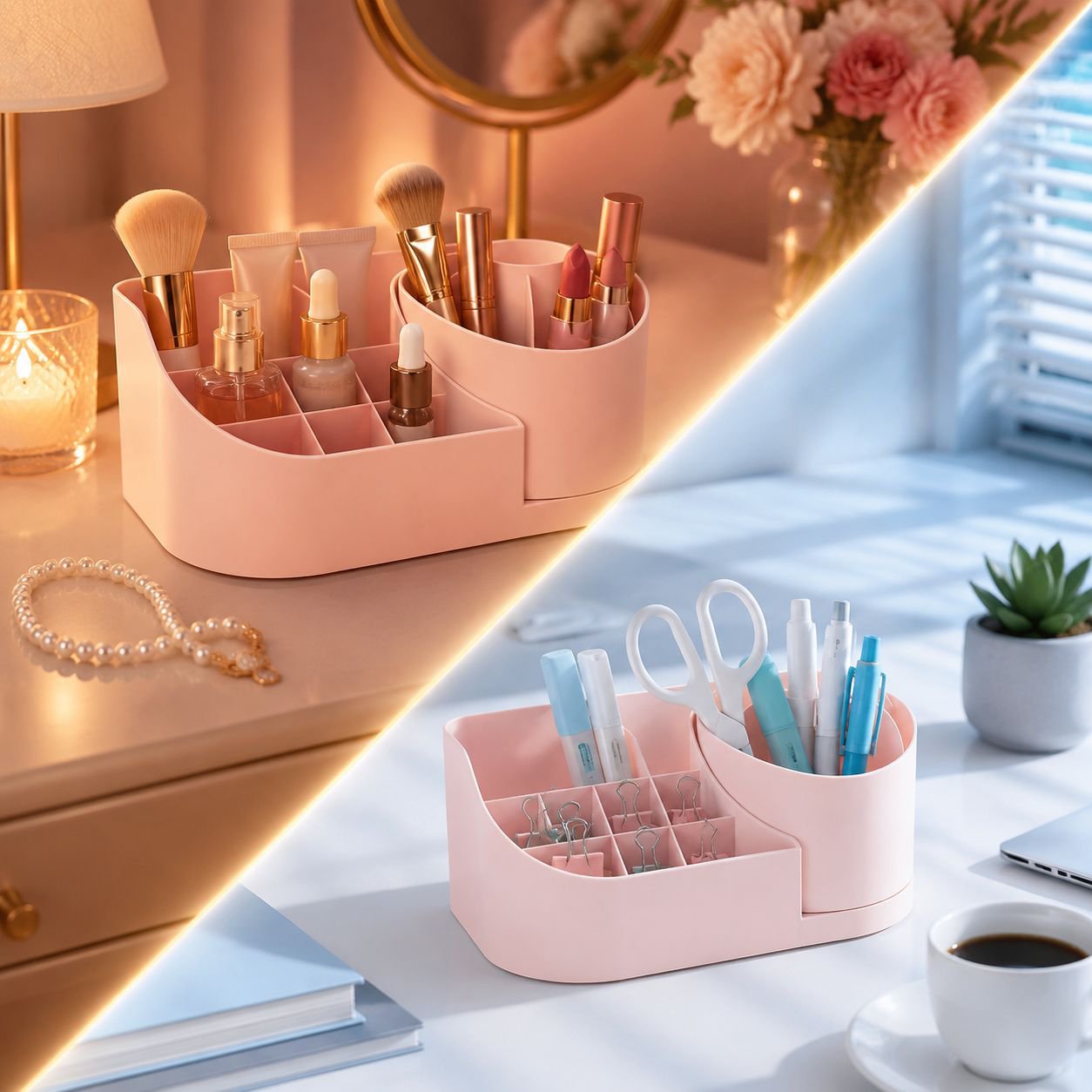 Rotating Organizer Storage Box Multifunction Office