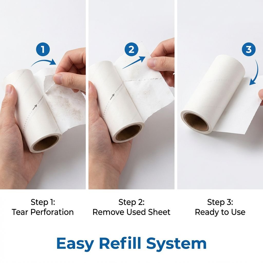Lint Roller with Refill Paper