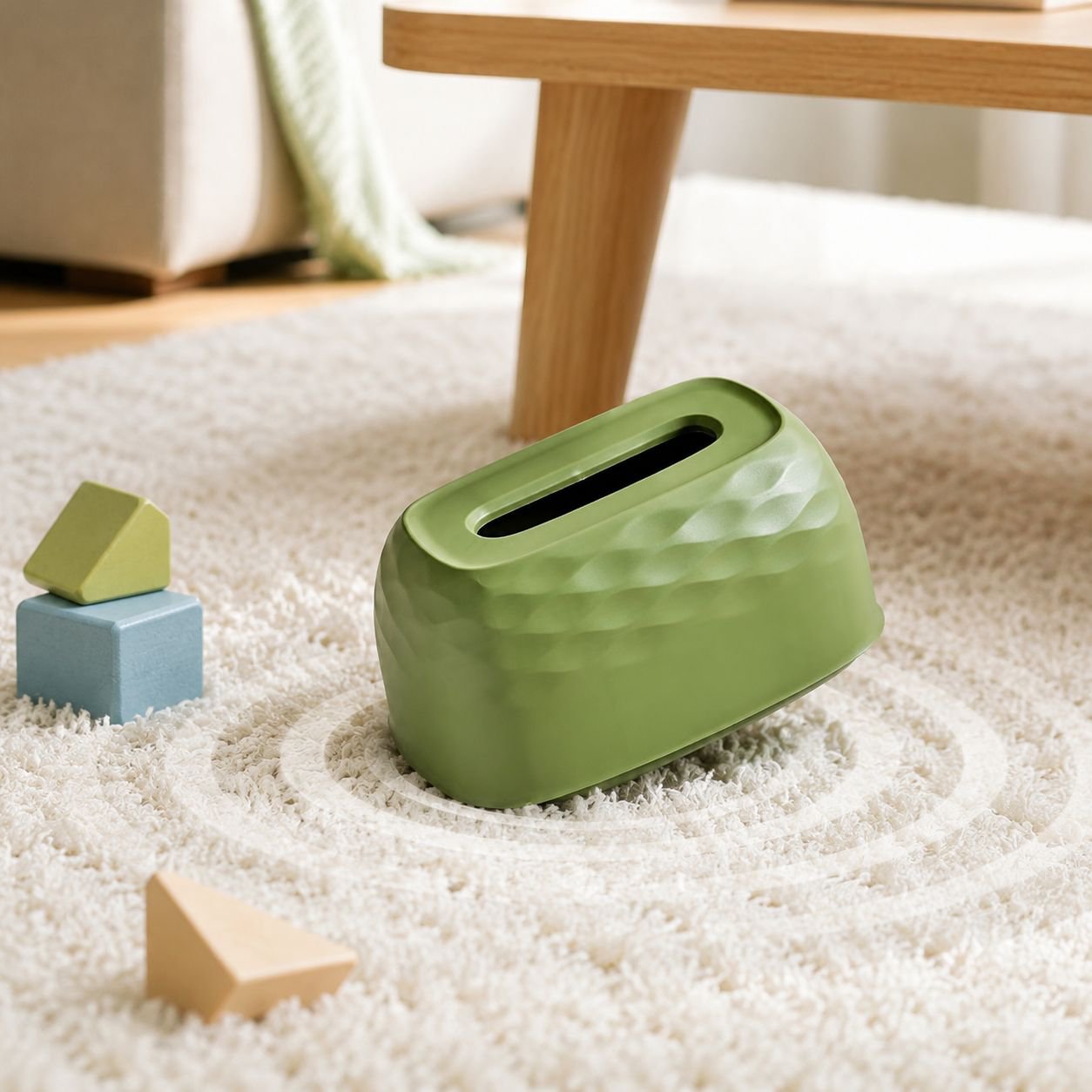 Household tissue dispenser with creative design