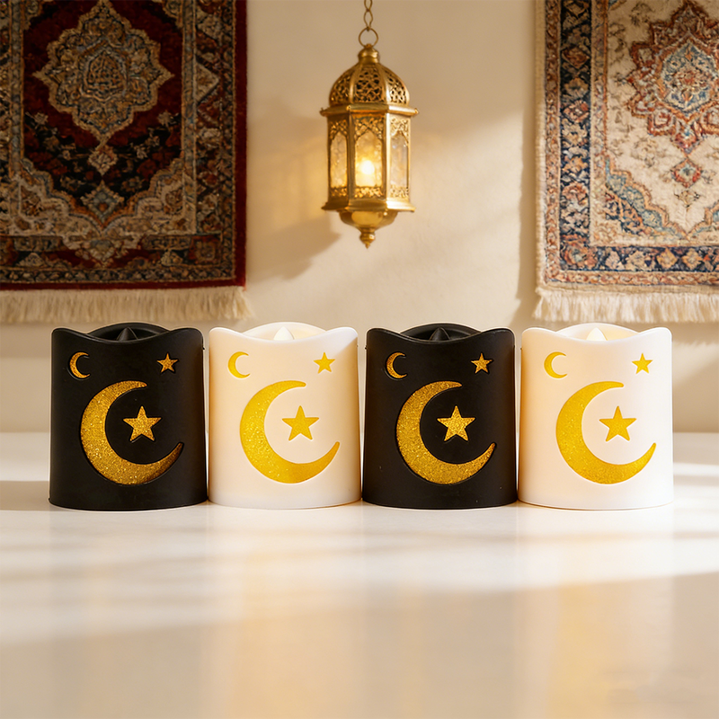 홈 페스티벌 골든 윈드 라이트 캔들 홀더 세트