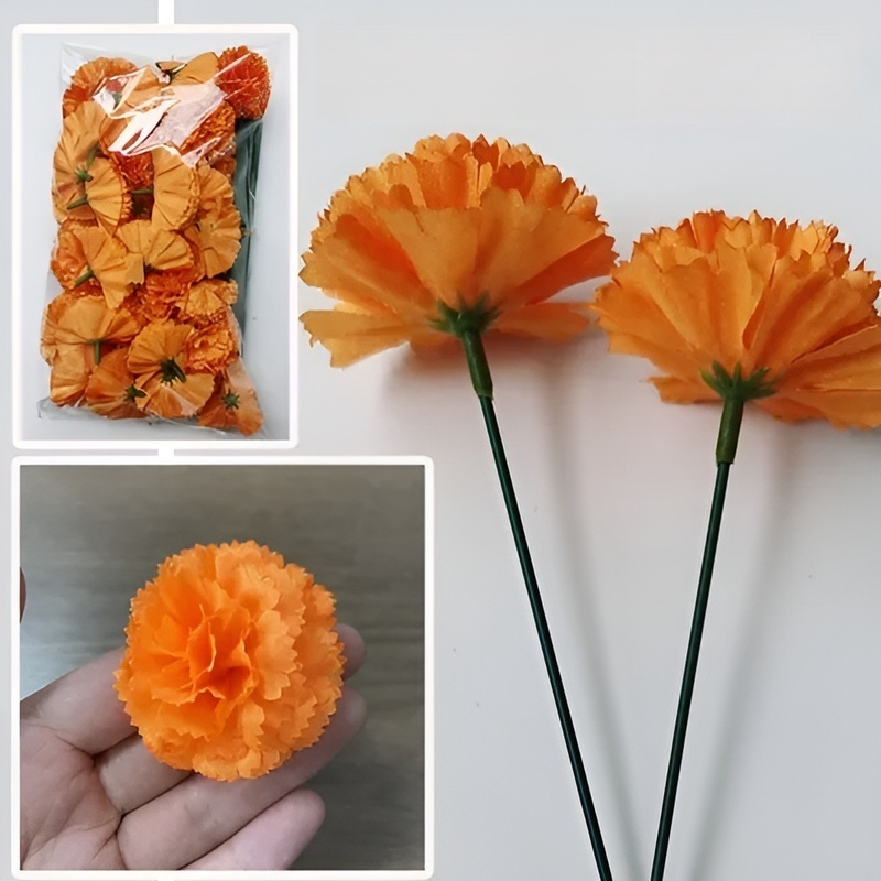  ハロウィン装飾用フェイクマリーゴールドリースセット