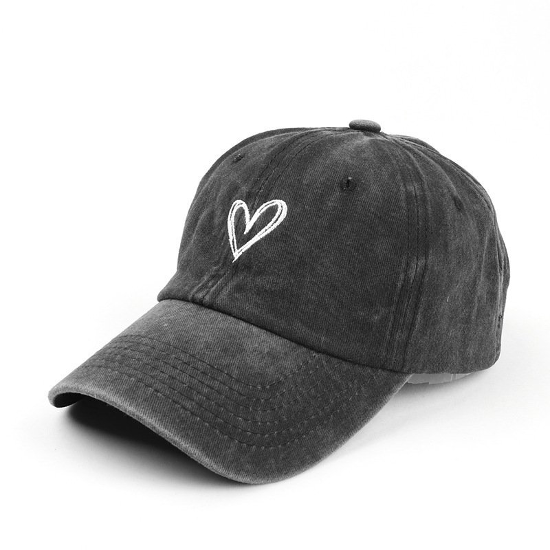Washed Baseball Cap with Embroidery