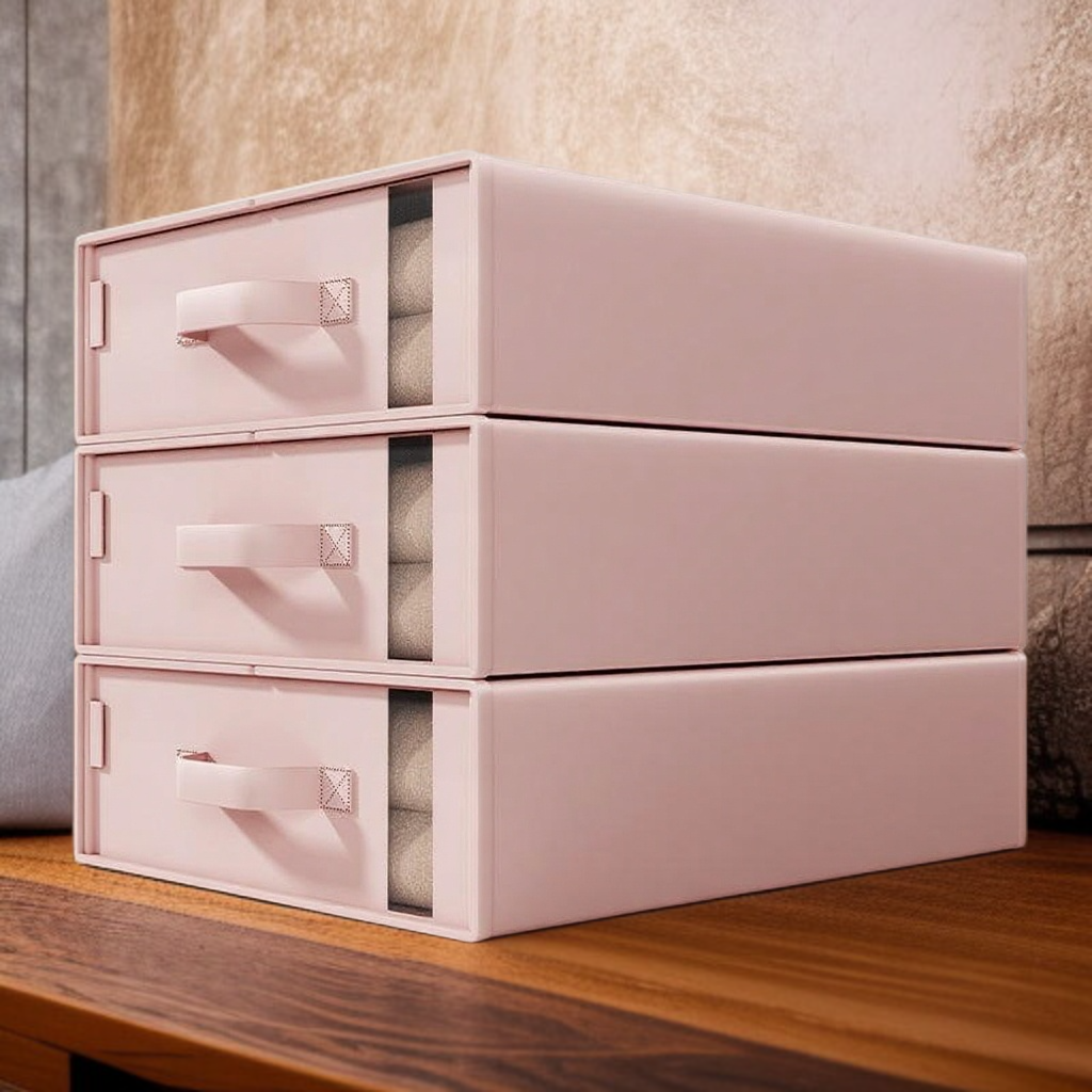 보이는 접기 대용량 의류 수납함