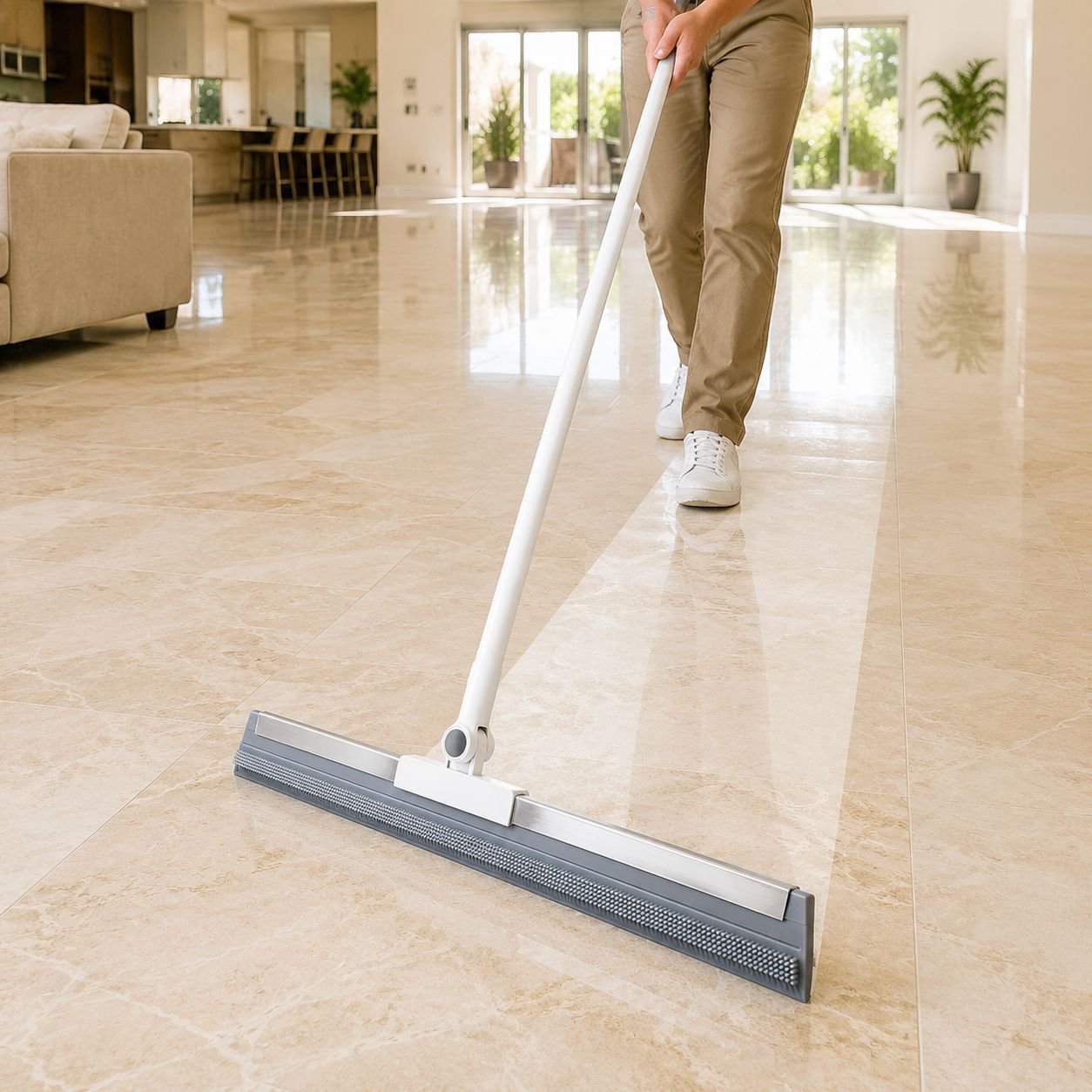 Magic Broom and Mop 2-in-1 Floor Scraper