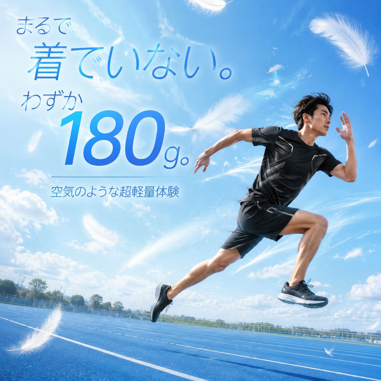 メンズ速乾スポーツウェアセット ランニングジムTシャツ＋ショーツ2点セット